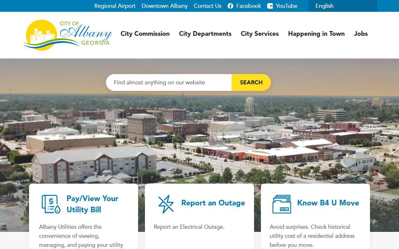 City of Albany Georgia government website and public records