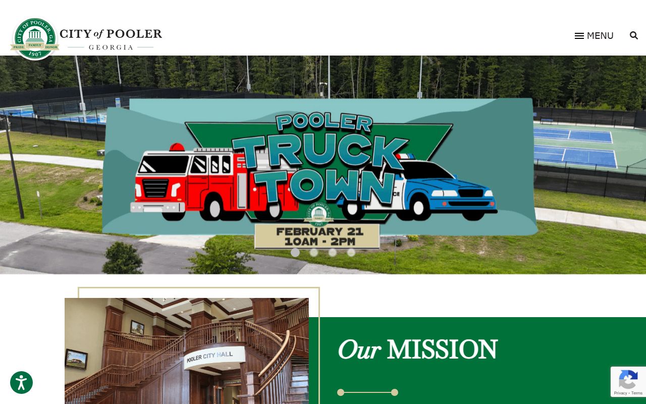 City of Pooler official website homepage